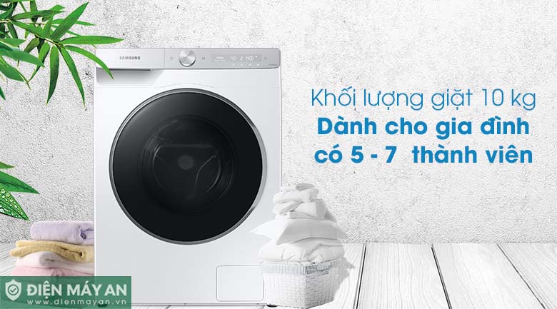 Máy Giặt Samsung Inverter 10kg WW10TP44DSH/SV